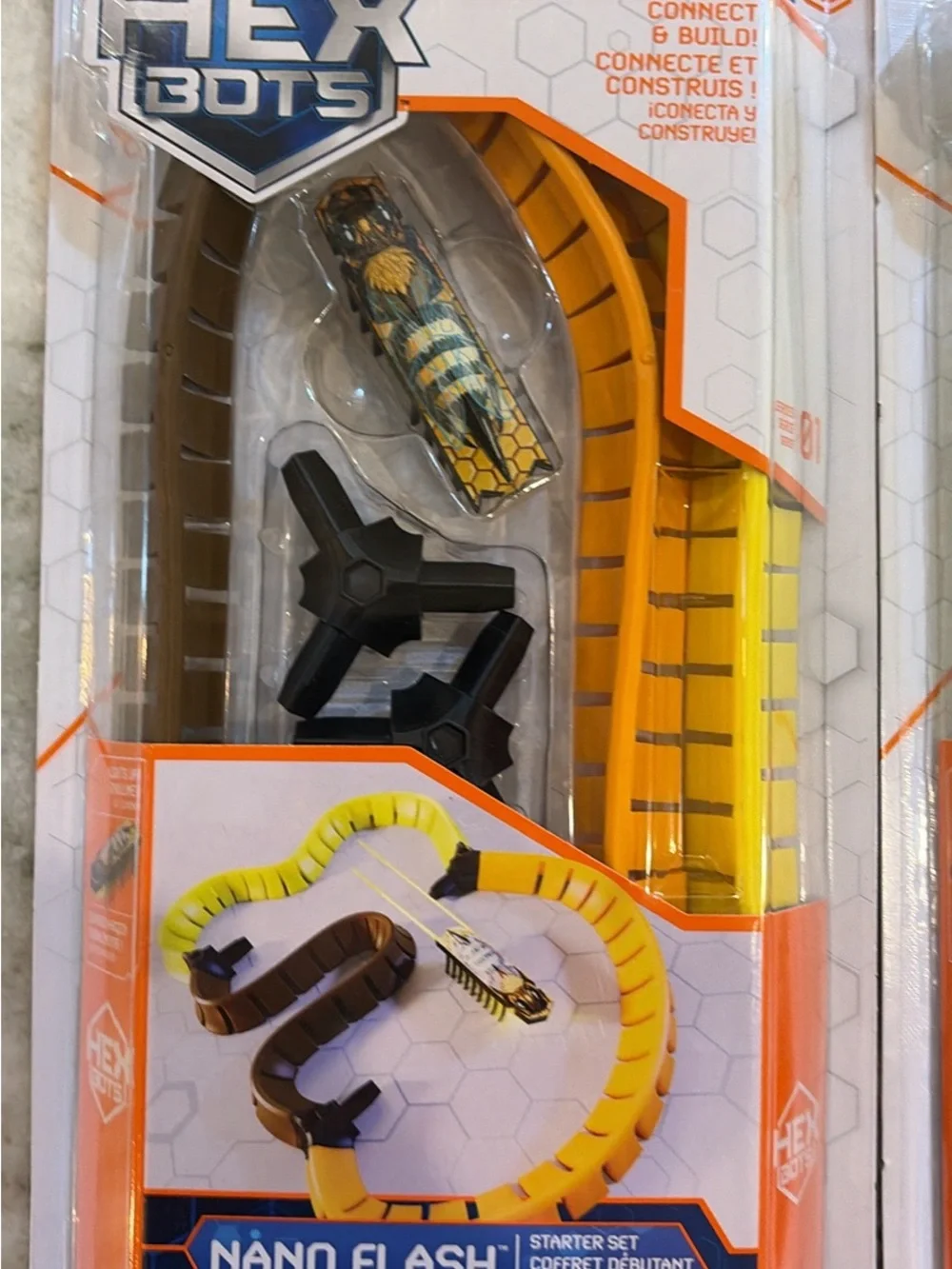 Hex Bot Nano Flash Kids Toy Track Set - Yellow & Green - 2 pack